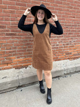 Load image into Gallery viewer, Camel Casual Corduroy Dress