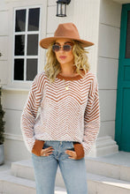 Load image into Gallery viewer, Camel Striped Sweater