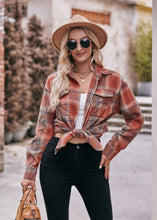 Load image into Gallery viewer, Coffee Plaid Flannel