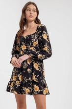 Load image into Gallery viewer, Floral Long Sleeve Mini Dress