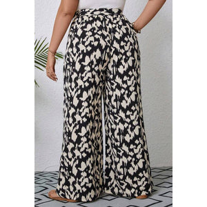 Animal Print Wide Leg Pant