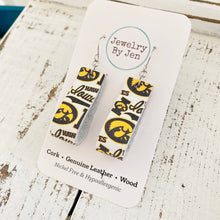 Load image into Gallery viewer, Iowa Hawkeyes Collage &quot;Jodi&quot; Earrings