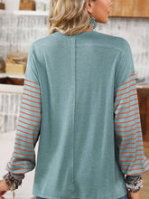 Load image into Gallery viewer, Green Striped Long Sleeve Shirt