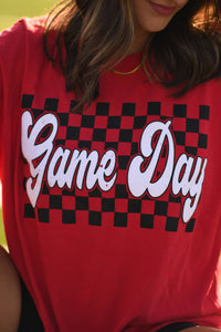 Red Game Day Puff Tee