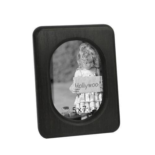 Black Rounded 5x7 Photo Frame
