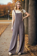 Load image into Gallery viewer, Brown Ribbed Jumpsuit