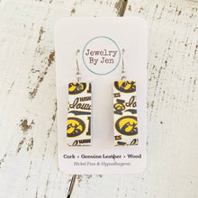 Load image into Gallery viewer, Iowa Hawkeyes Collage &quot;Jodi&quot; Earrings