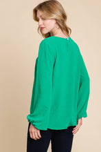 Load image into Gallery viewer, Kelly Green Bell Sleeve Tunic