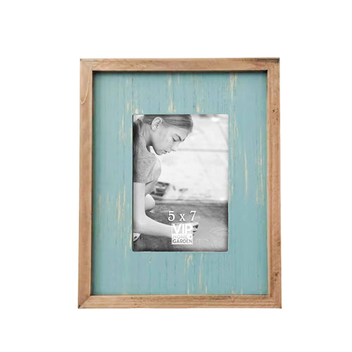 Blue Washed 5x7 Photo Frame