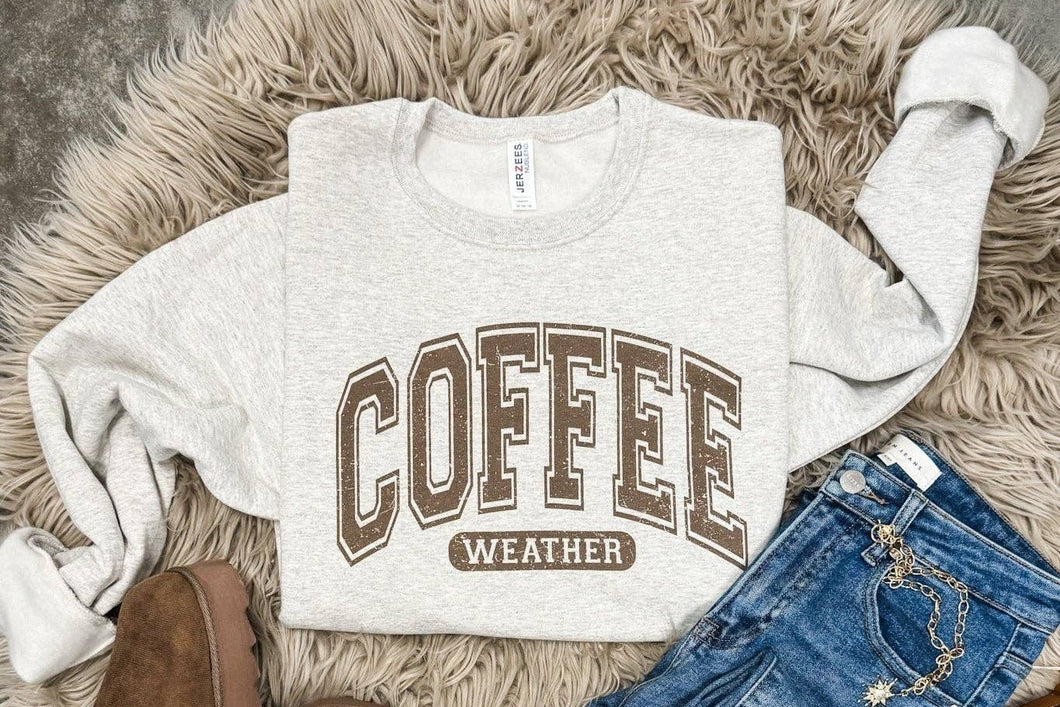 Coffee Weather Graphic Sweatshirt