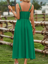 Load image into Gallery viewer, Green Tie Waist Dress