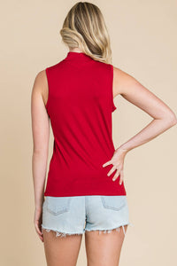 Ivory Mock Neck Tank