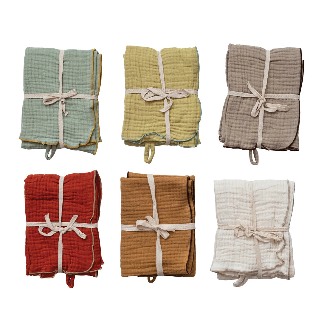 Woven Cotton Double Cloth Tea Towel