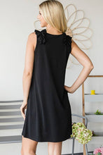 Load image into Gallery viewer, Black V Neck Tank Dress