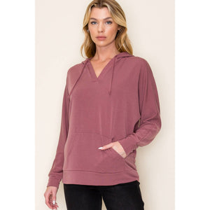 Marsala Dolman Hoodie