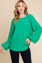 Load image into Gallery viewer, Kelly Green Bell Sleeve Tunic