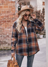 Load image into Gallery viewer, Coffee Plaid Flannel