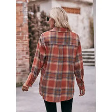 Load image into Gallery viewer, Clay Plaid Flannel