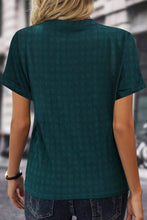 Load image into Gallery viewer, Green Textured Short Sleeve Top