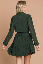 Load image into Gallery viewer, Smock Neck Swiss Dot Dress