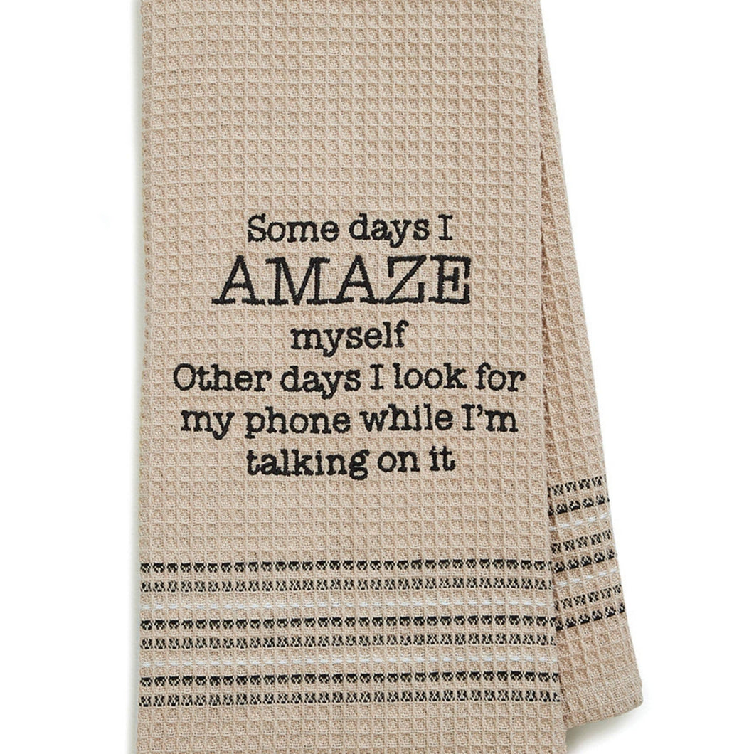 Amaze Myself Dishtowel