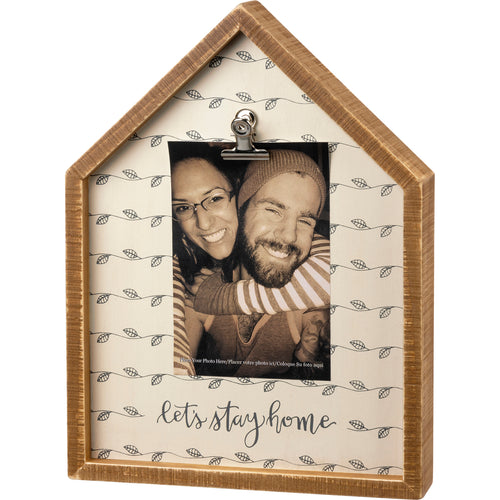 Inset Box Frame - Let's Stay Home