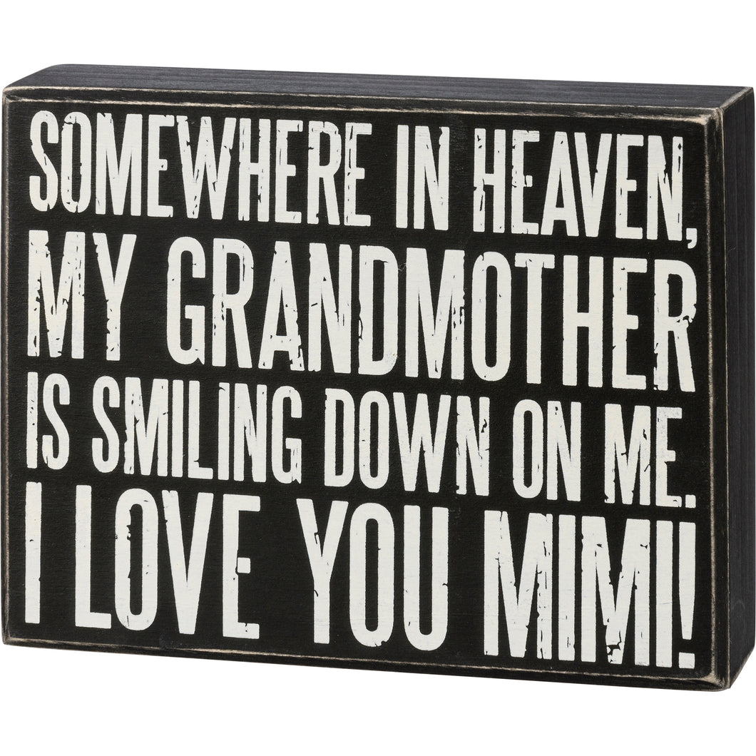 Box Sign - I Love You Mimi