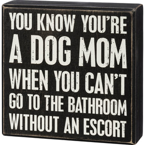 Go To The Bathroom Box Sign