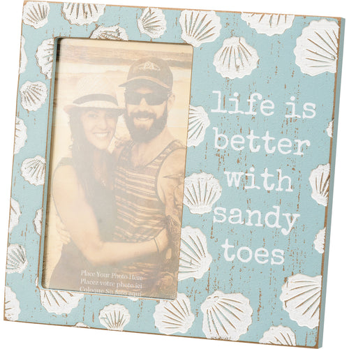 Plaque Frame - Life Is Better With Sandy Toes