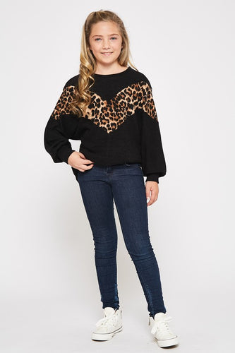 Leopard Sweater Top