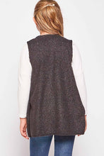 Load image into Gallery viewer, Kids Fuzzy Black Vest