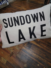 Load image into Gallery viewer, Personalized Lake Pillow