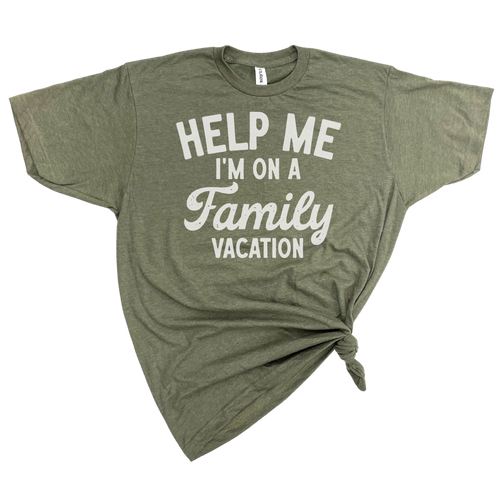 Help Me I'm On Family Vacation Graphic Tee