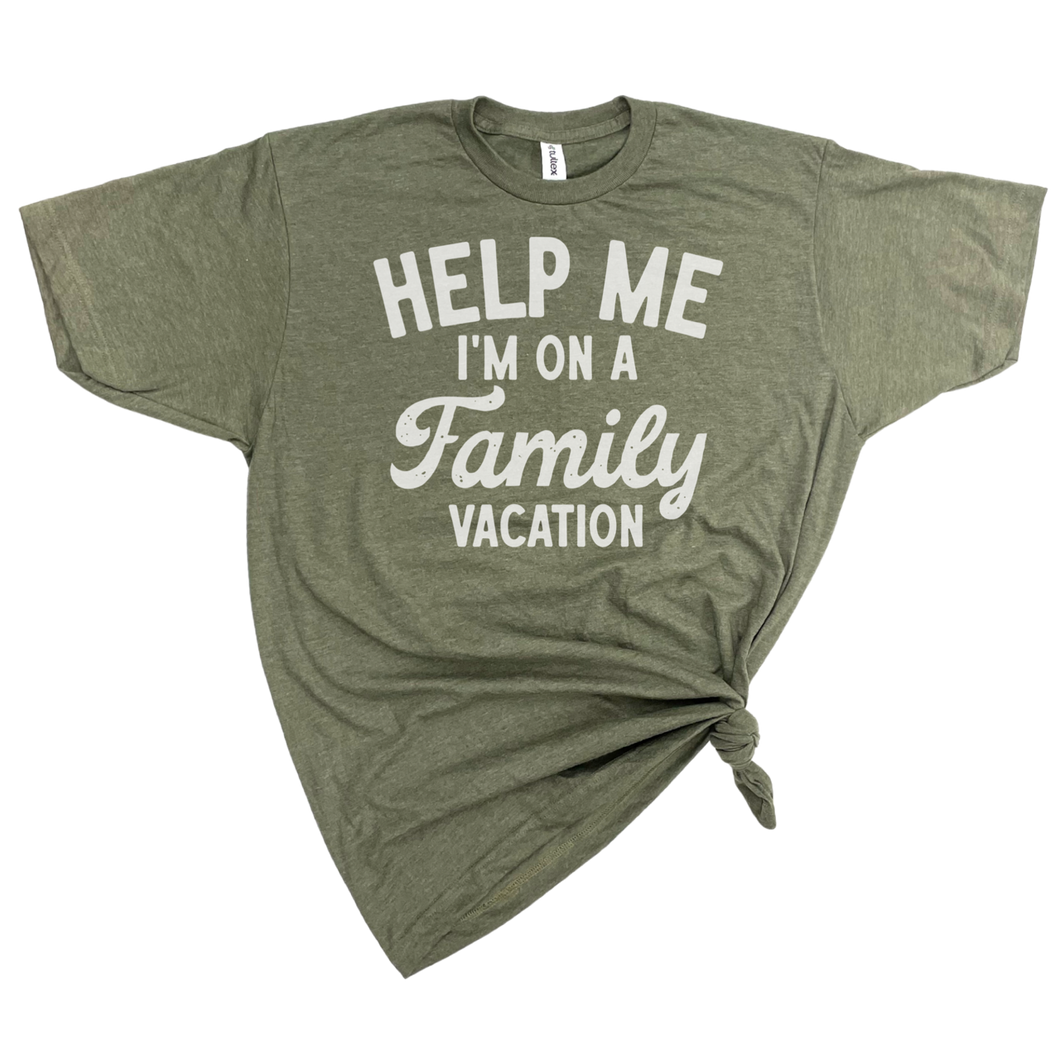 Help Me I'm On Family Vacation Graphic Tee