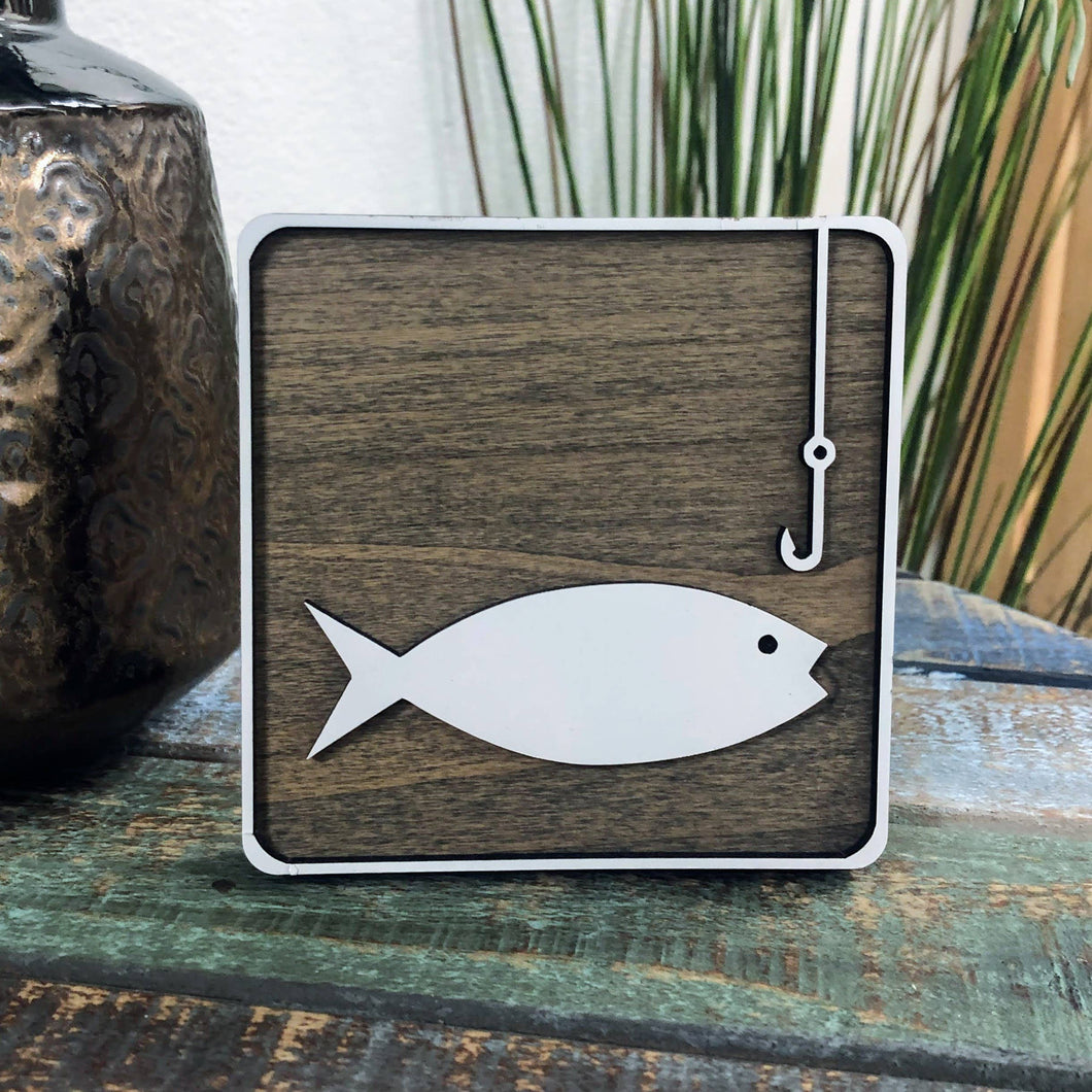 Fishing Shelf Decor