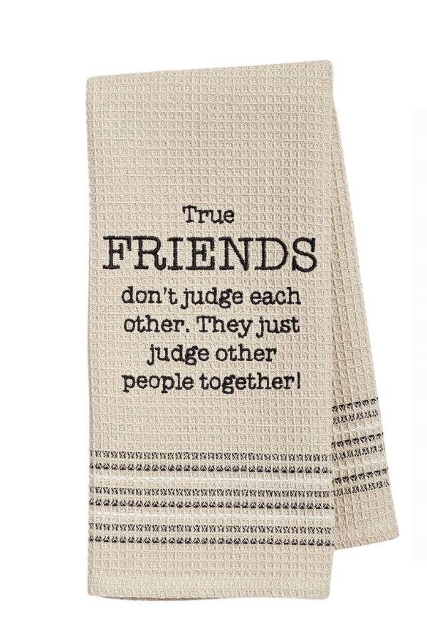 Friends Waffle-Weave Dishtowel