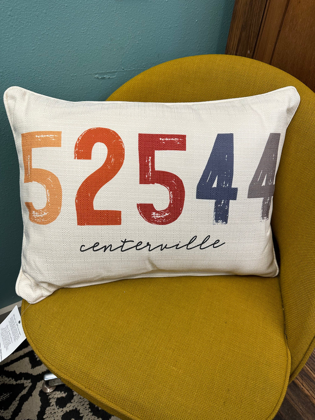 Zip Code Sunset Pillow - 52544 Centerville