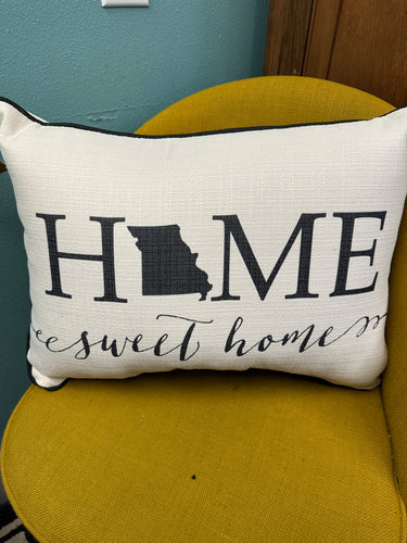 Home Sweet Home Pillow- Missouri