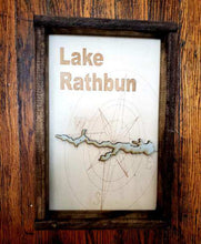 Load image into Gallery viewer, Lake Sign with Compass Background