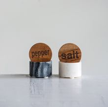 Load image into Gallery viewer, Set of Marble Salt &amp; Pepper Pot