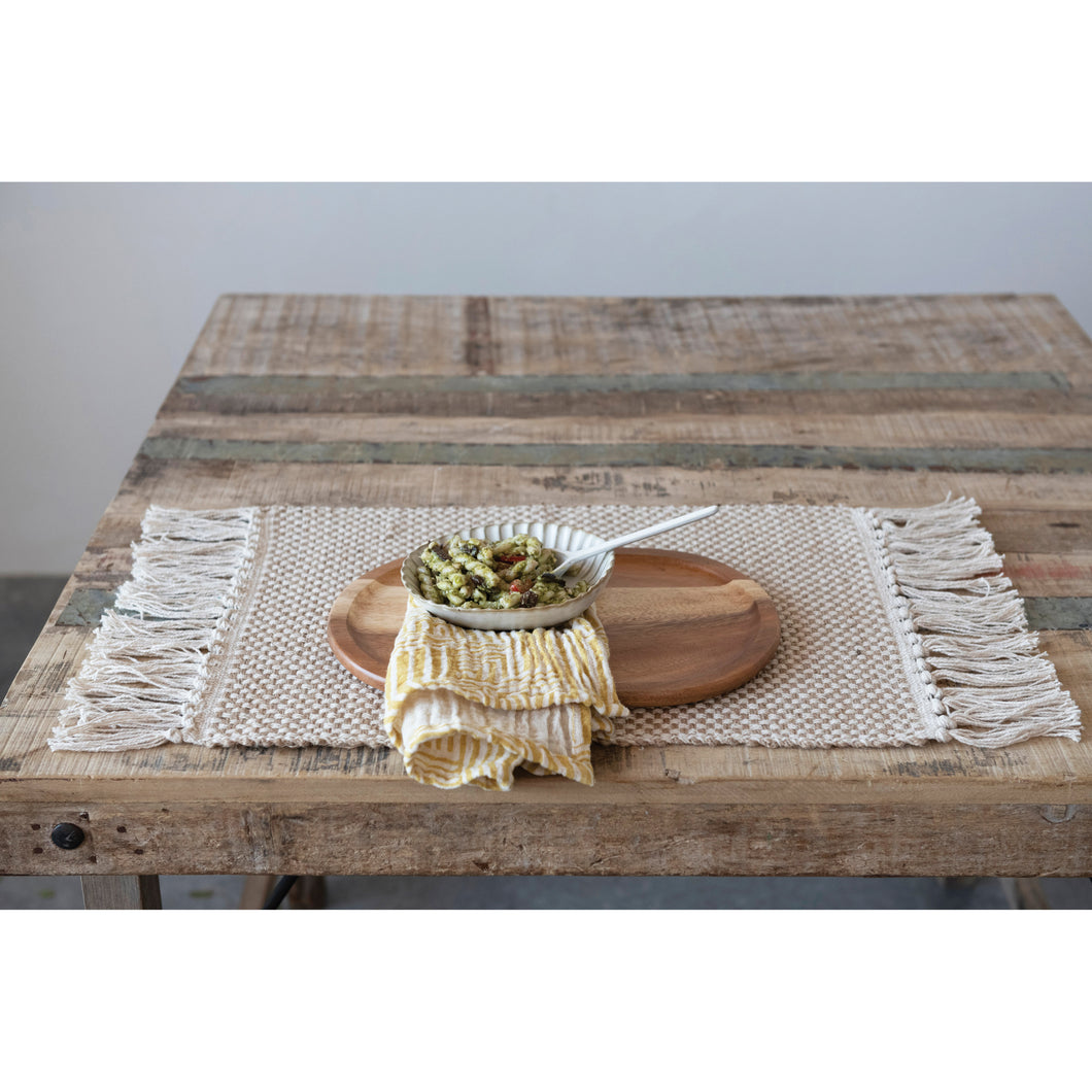 Woven Jute and Cotton Placemat