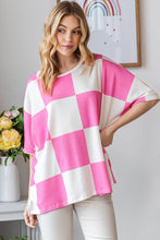 Load image into Gallery viewer, Spring Checkered Oversized Top