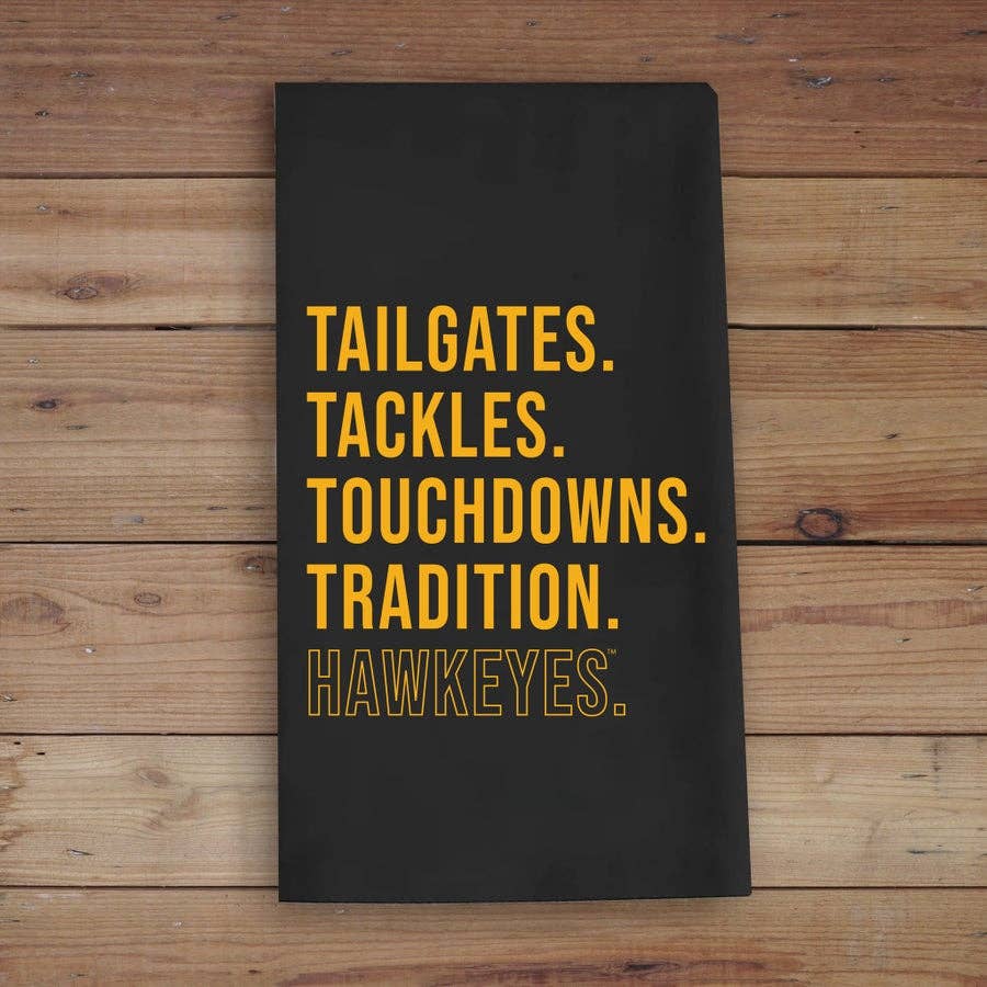 Tailgates Tackles Iowa Towel